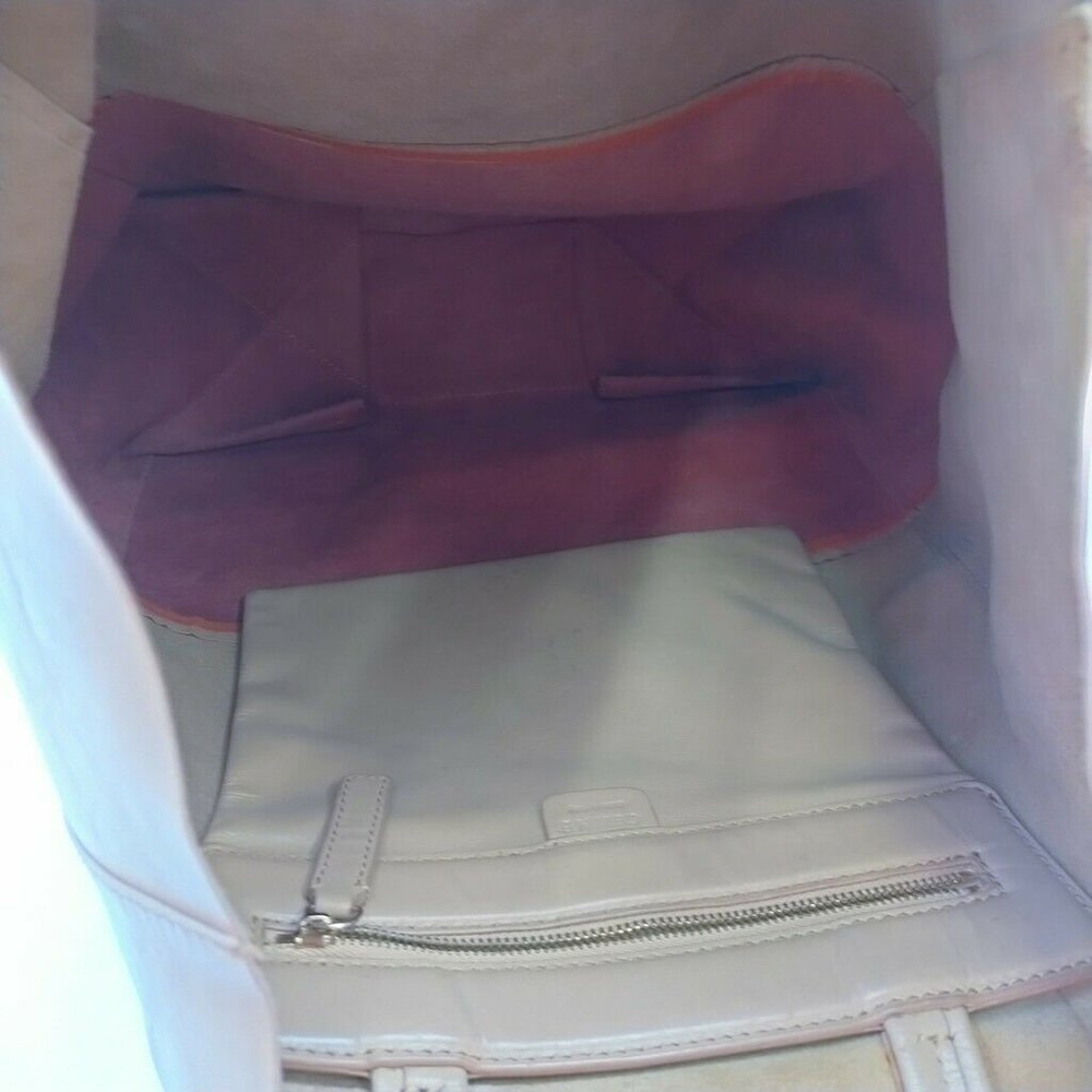 authentic Celine Shopping bag Vertical bicolor, taupe and b - Picture 10 of 16